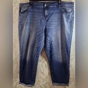 AVA & VIV Boyfriend Crop Stretch Jeans